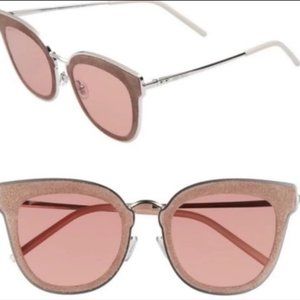 JIMMY CHOO NILE/S S0J 2M Silver Beige-Brown Pink Anti-Reflection 63mm